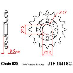 Звездочка передняя JT Sprockets (шаг 520 ) JT JTF1441SC